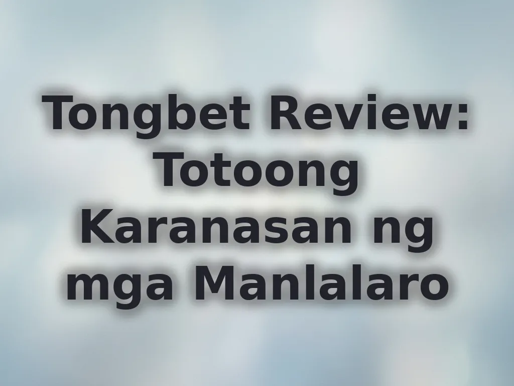 Tongbet Review